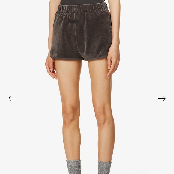 NWT Essentials velour shorts - Picture 3 of 3